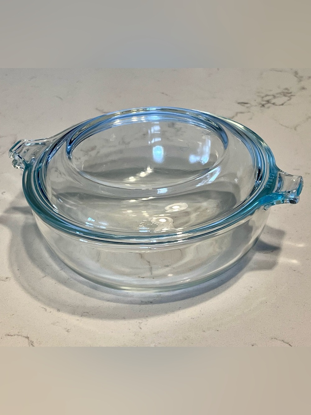 VTG Pyrex #019 Clear Glass 20oz Casserole Dish w/ Original 681-C-12 Lid